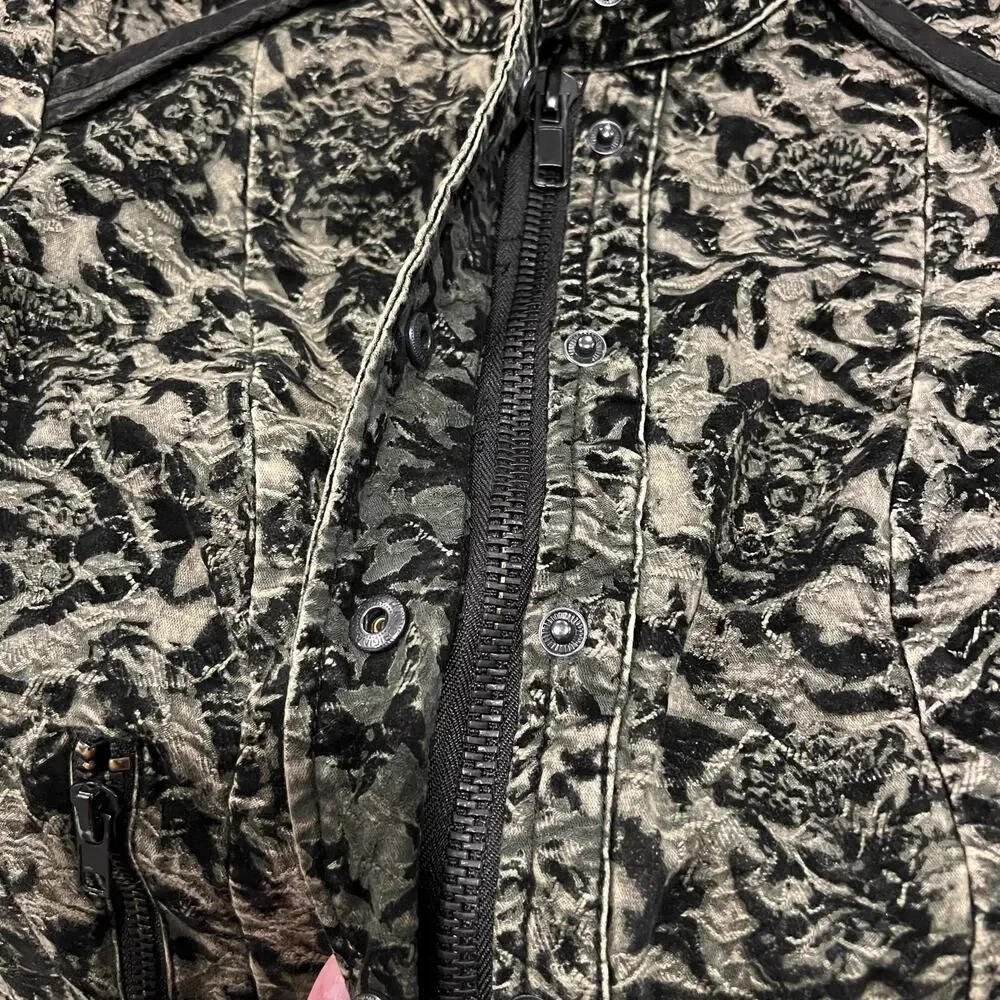 Free People Follow the Flock Moto Jacket Size 4 - Picture 7 of 9